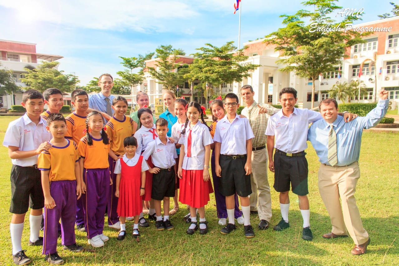 Secondary students at Srithammarat Suksa School English Program