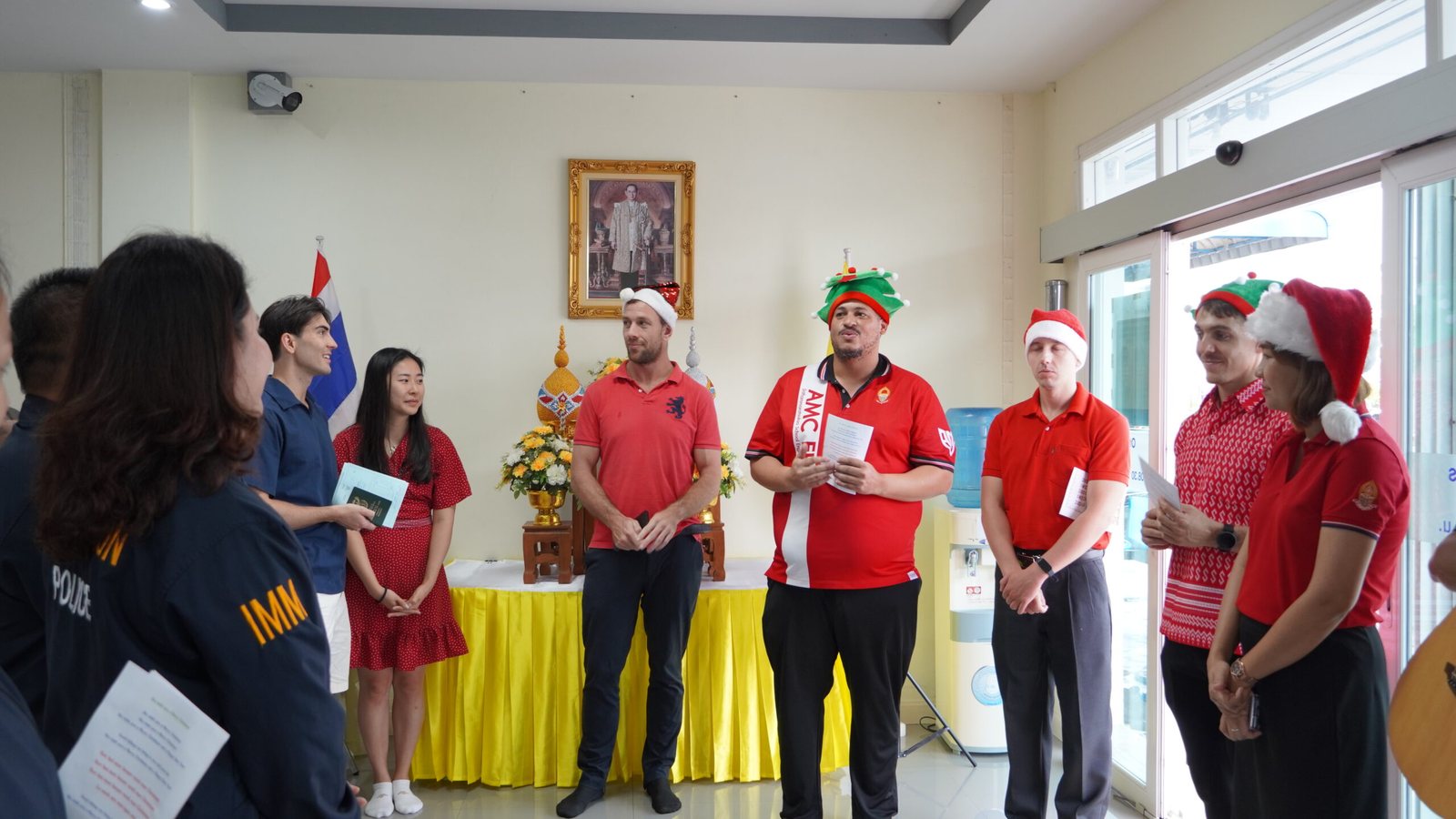 English Program teachers gathered during a school event